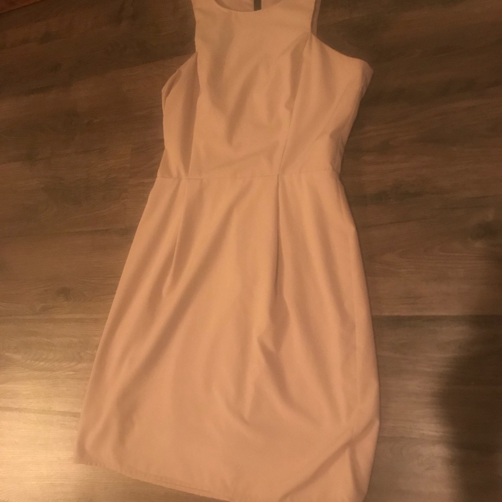 beige dress